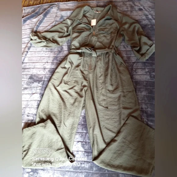 Army Green Jumpsuit - Picture 1 of 13